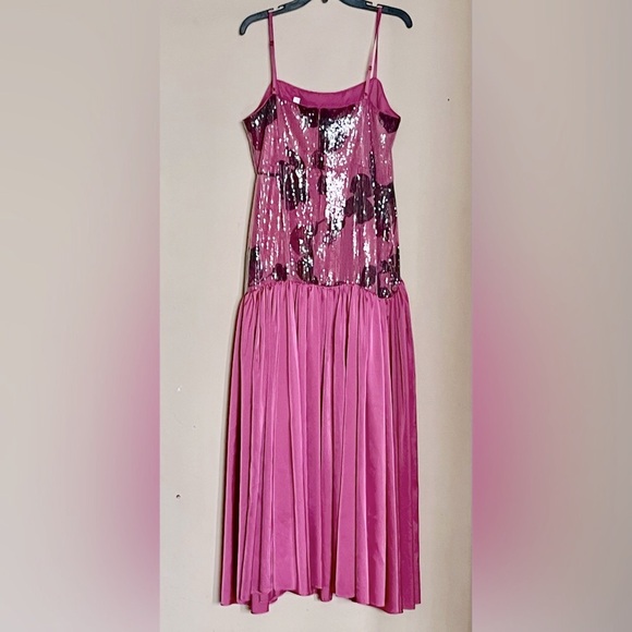 ANTHROPOLOGIE Hutch Sequin Floral Maxi Dress - Picture 7 of 14